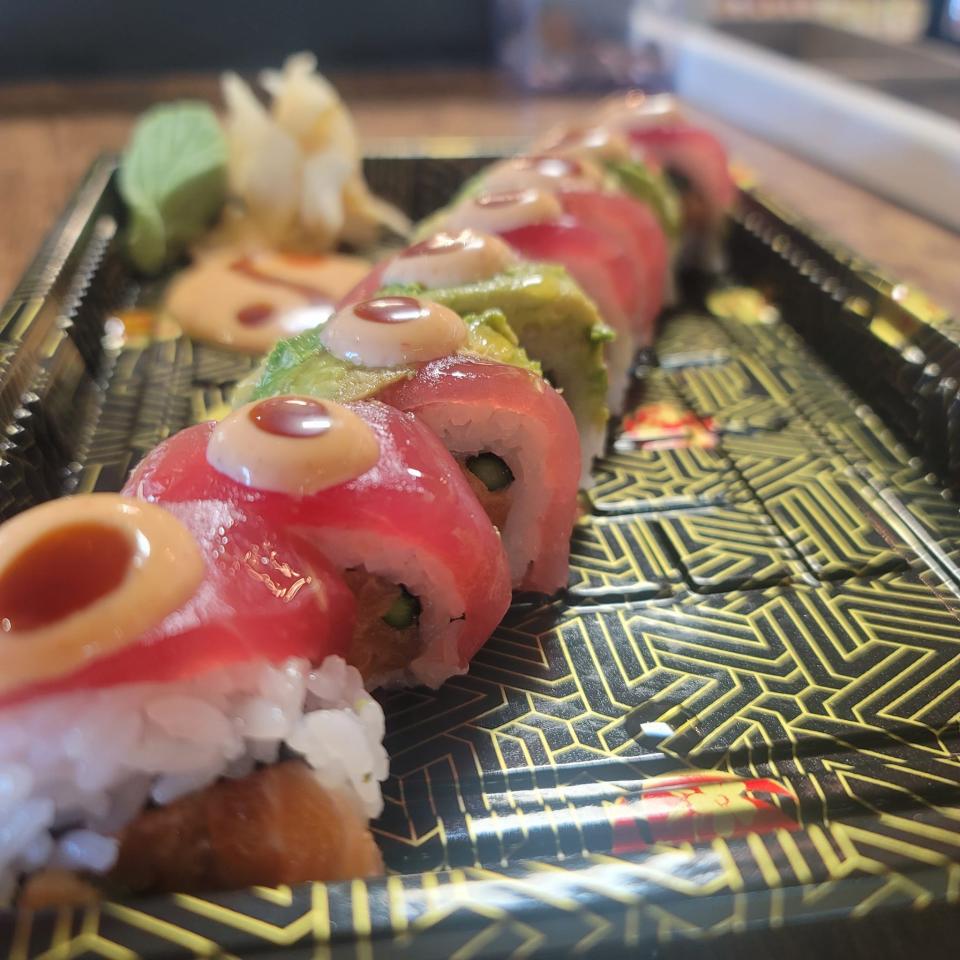 The Spicy Double Dragon is the sushi special this week at Poi Market.