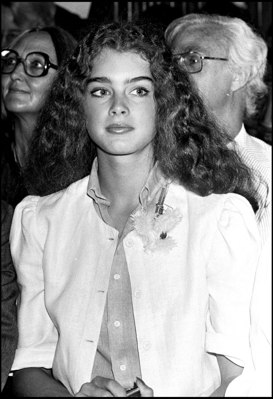 Brooke Shields in 1981 when she was 16.