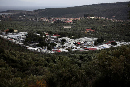 General view shows the Moria camp for refugees and migrants on the island of Lesbos, Greece, December 1, 2017. REUTERS/Alkis Konstantinidis