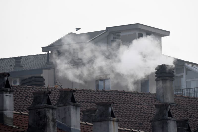 FILE PHOTO: Fog and smog in Milan