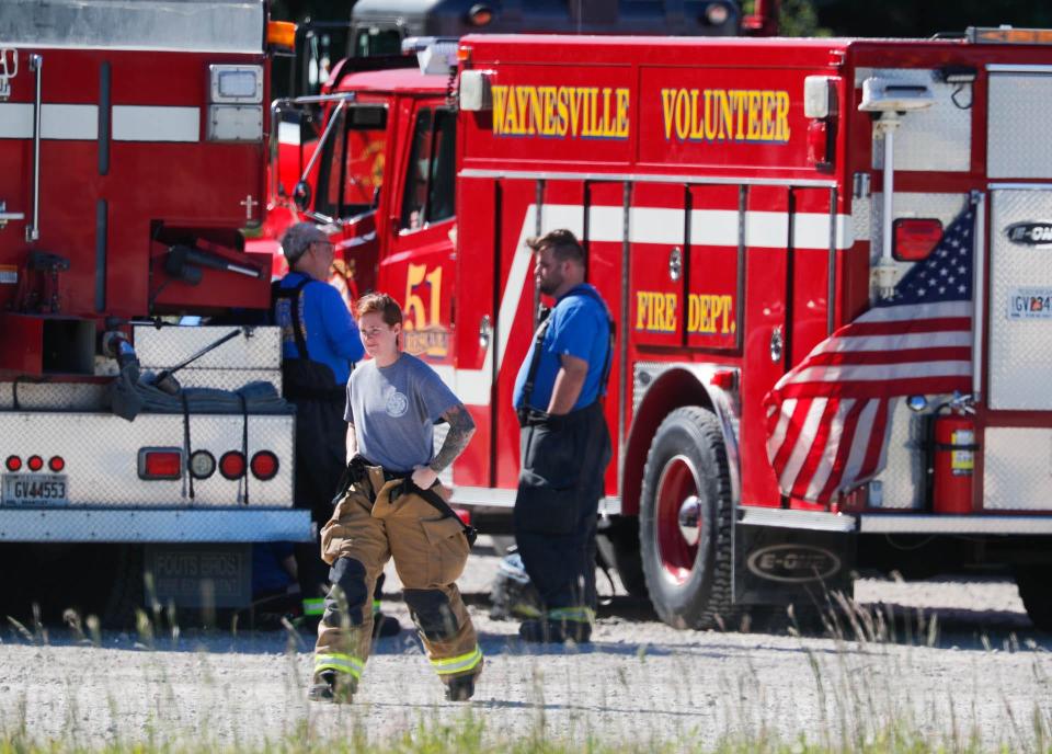 Firefighters from multiple agencies were called in to assist after an explosion and early morning fire at the Symrise chemical plant in Brunswick Georgia on Monday November 7, 2022.