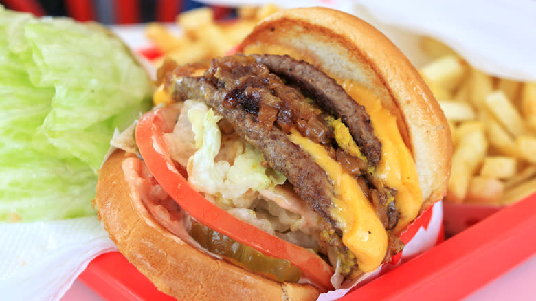 In-N-Out Double Double Cheeseburger Animal Style