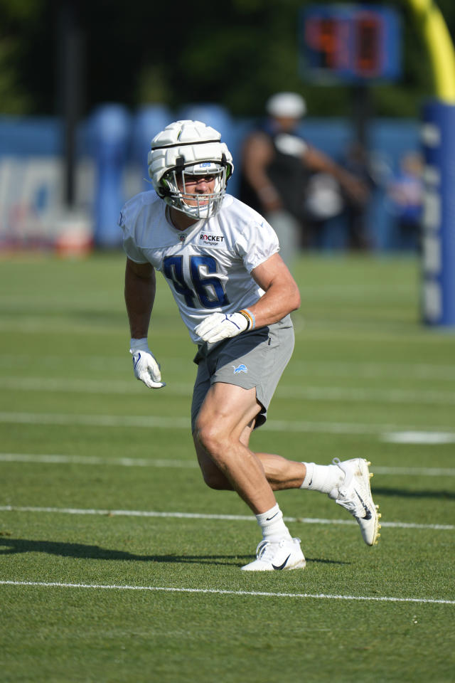 Lions' Alex Anzalone embraces change of pace during joint practice