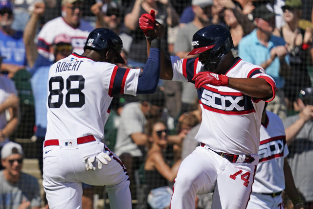 Luis Robert homers twice as White Sox pound Cubs 13-1 - The San Diego  Union-Tribune