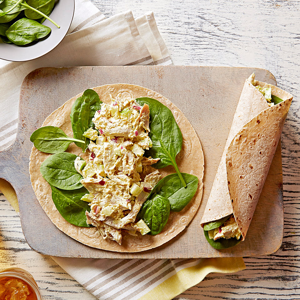 Curried Chicken Apple Wraps