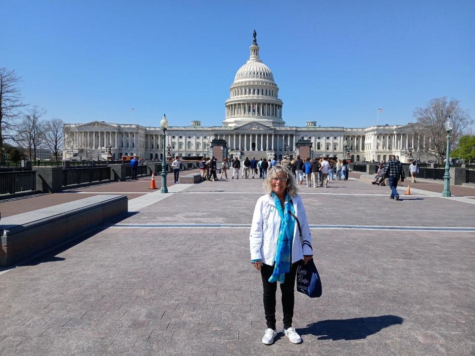 On March 20, Diane Wright of Monroe, joined more than 40 others impacted by lung cancer and traveled to Washington D.C. to meet with members of Congress during LUNG FORCE Advocacy Day.