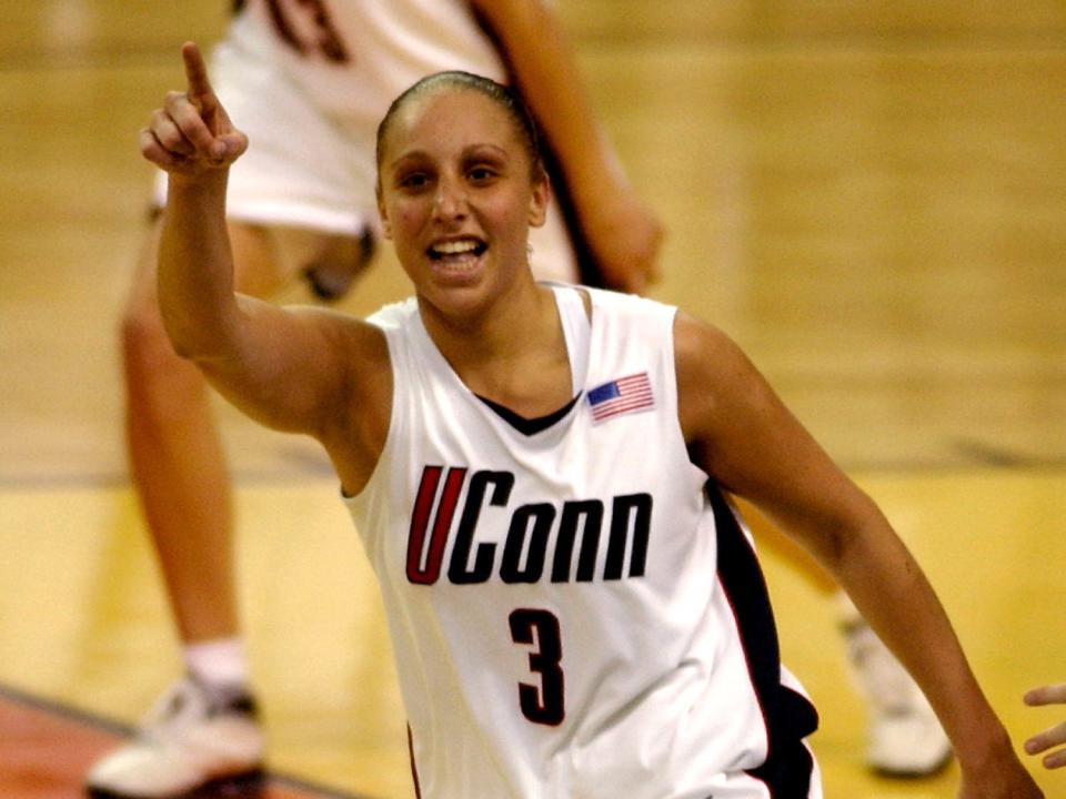 Diana Taurasi with the UConn Huskies.