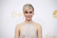 Taylor Schilling from Netflix "Orange is the New Black" arrives at the 66th Primetime Emmy Awards in Los Angeles, California August 25, 2014. REUTERS/Lucy Nicholson