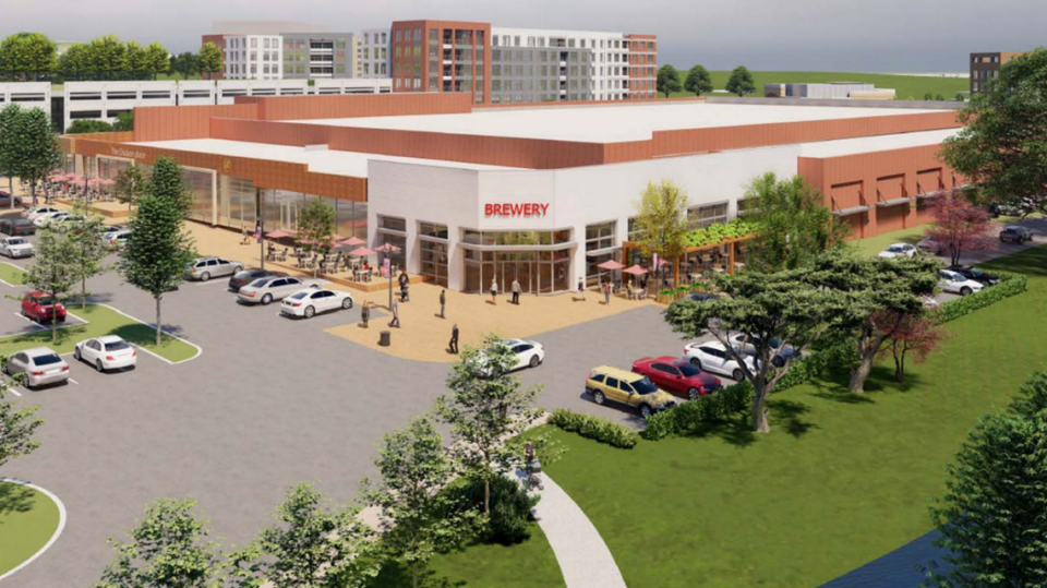 A grocery store, a brewery or taproom, a public park and hundreds of apartments are part of a planned redevelopment of the Richland Mall site in Forest Acres.