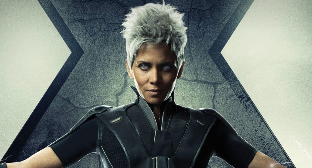 Detail from Halle Berry's X-MenL: Days of Future Past character poster. (20th Century Fox)