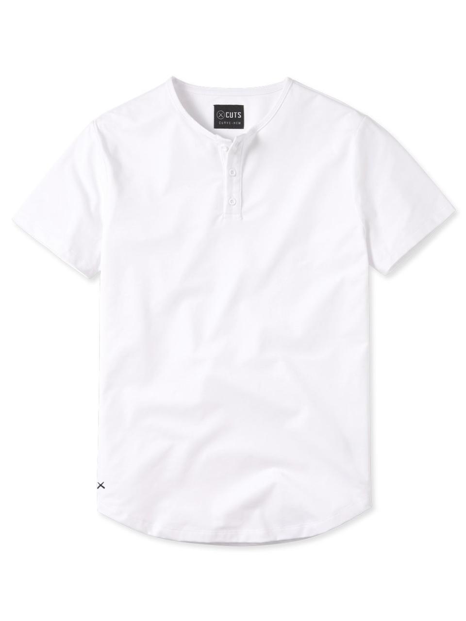 white henley shirt from cuts clothing
