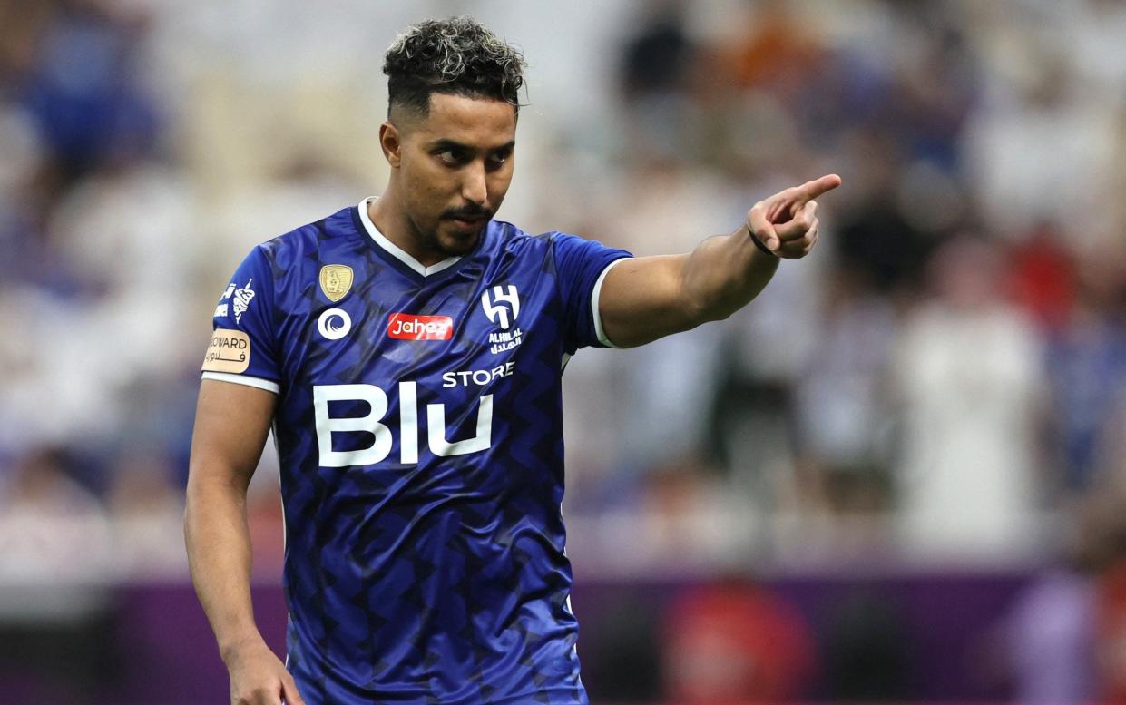 Salem Al-Dawsari celebrates scoring a penalty during a penalty shootout during a domestic match for Al Hilal in September - Saudi Arabia World Cup 2022 squad list, fixtures and latest odds - Reuters/Ibraheem Al Omari