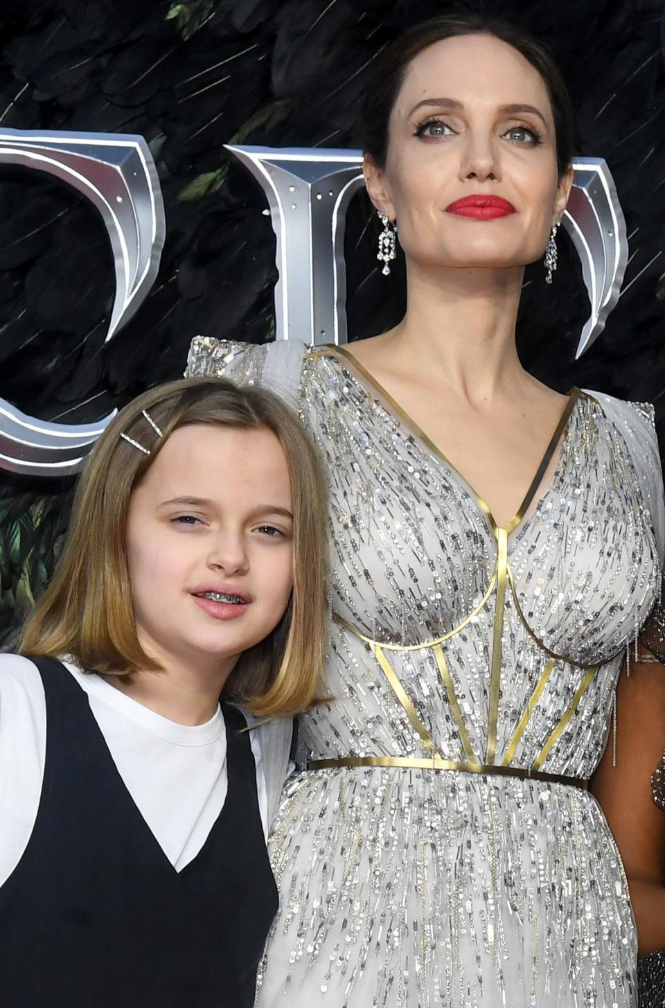 Angelina Jolie and Vivienne Jolie-Pitt on the red carpet