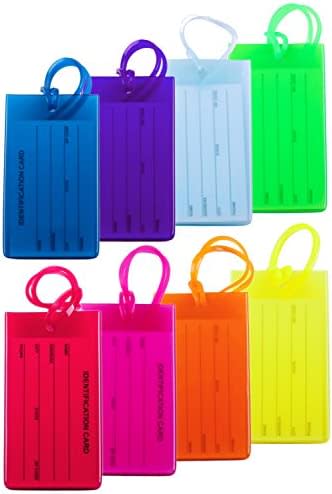 neon luggage tags