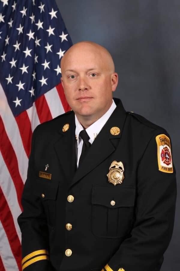 Fayetteville Fire Department Battalion Chief John Bowen who died of cancer on April 16, 2022 at 35 years old.