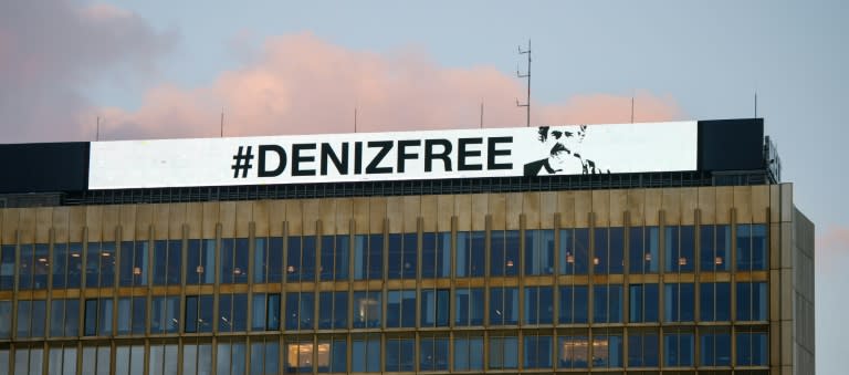 At the Die Welt headquarters in Berlin, a huge banner was unfurled hailing the release of its correspondent Deniz Yucel from a Turkish jail where he had been held for over a year without trial