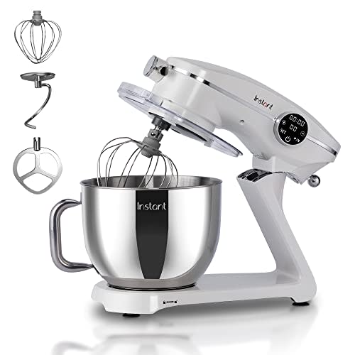 Instant Stand Mixer Pro, 10-Speed Tilt-Head Electric Mixer with Digital Interface, 7.4-Qt Stain…