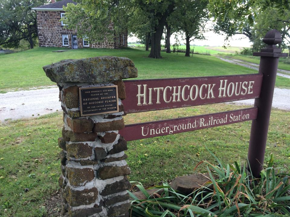 The Hitchcock House near Lewis was a station on the underground railroad.