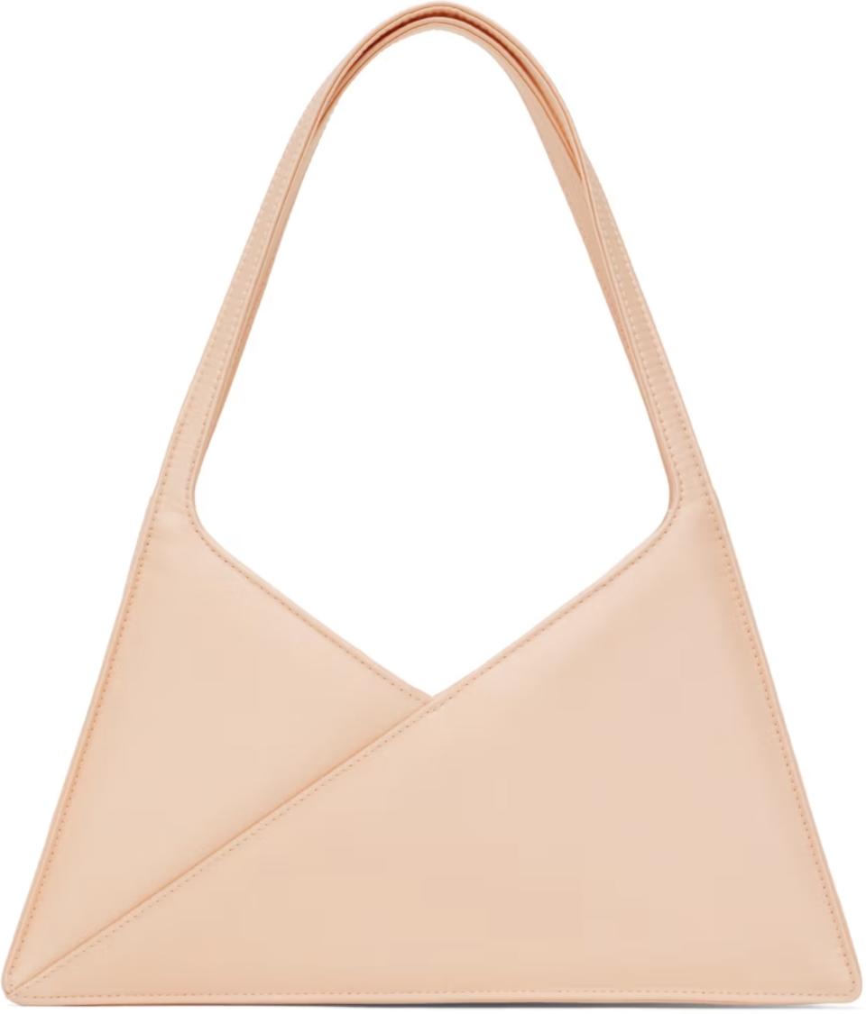 MM6 MAISON MARGIELA Pink Triangle 6 Shoulder Bag