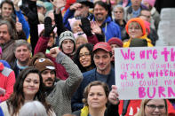 <p>At the first station of the Red Line metro, in Shady Grove, Md., thousands try to reach the Womens March on Washington, held a day after the inauguration of Donald Trump, on Jan. 21, 2017. (Bastiaan Slabbers/NurPhoto via Getty Images) </p>