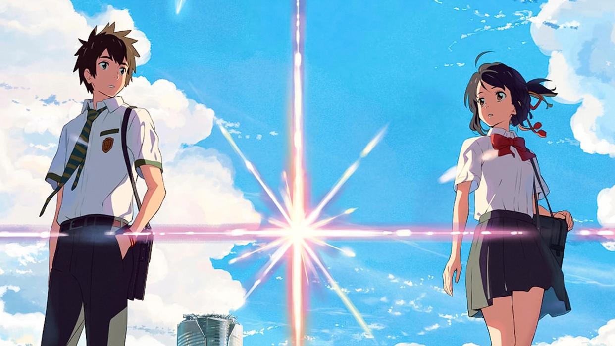  Taki Tachibana and Mitsuha Miyamizu in Your Name 