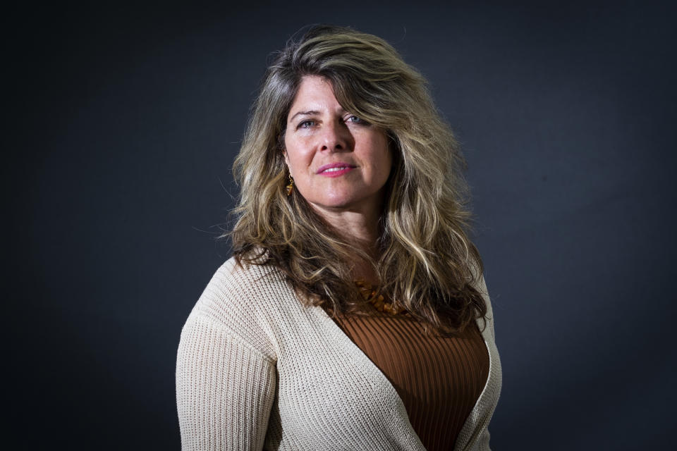 Naomi Wolf attends a photo call during Edinburgh International Book Festival 2019.