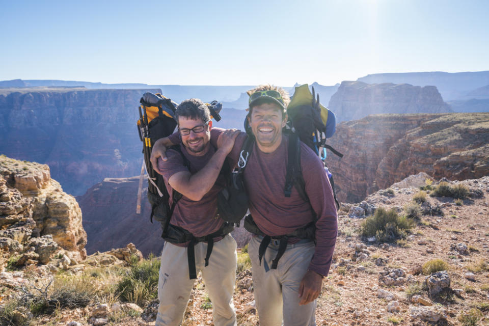 The two friends spent a year on their cross-canyon trek. Pete McBride