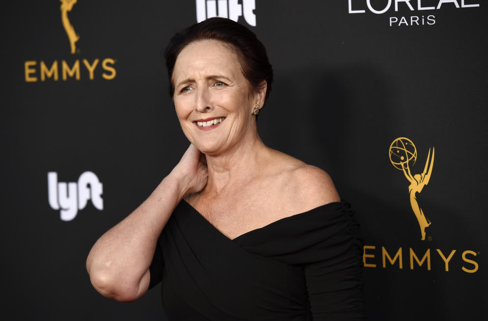 Actress Fiona Shaw poses at the Performers Nominee Reception for Sunday's 71st Primetime Emmy Awards, Friday, Sept. 20, 2019, in Beverly Hills, Calif. (Photo by Chris Pizzello/Invision/AP)