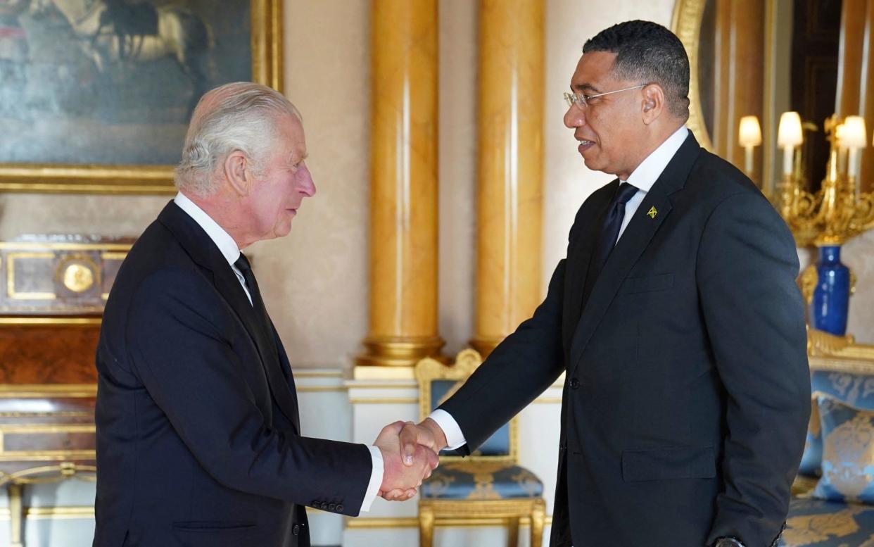 King Charles III Andrew Holness Jamaica prime minister Commonwealth Royal Family cut ties - Stefan Rousseau/Pool/AFP via Getty Images