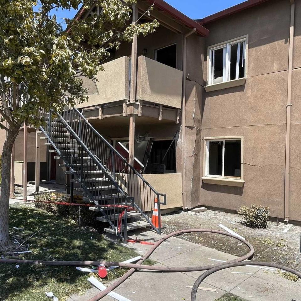 Shortly after 10:30 a.m. on Sunday, residents called 911 to report an explosion at the Washington Courtyard Apartments at 530 Seventh St. in West Sacramento.