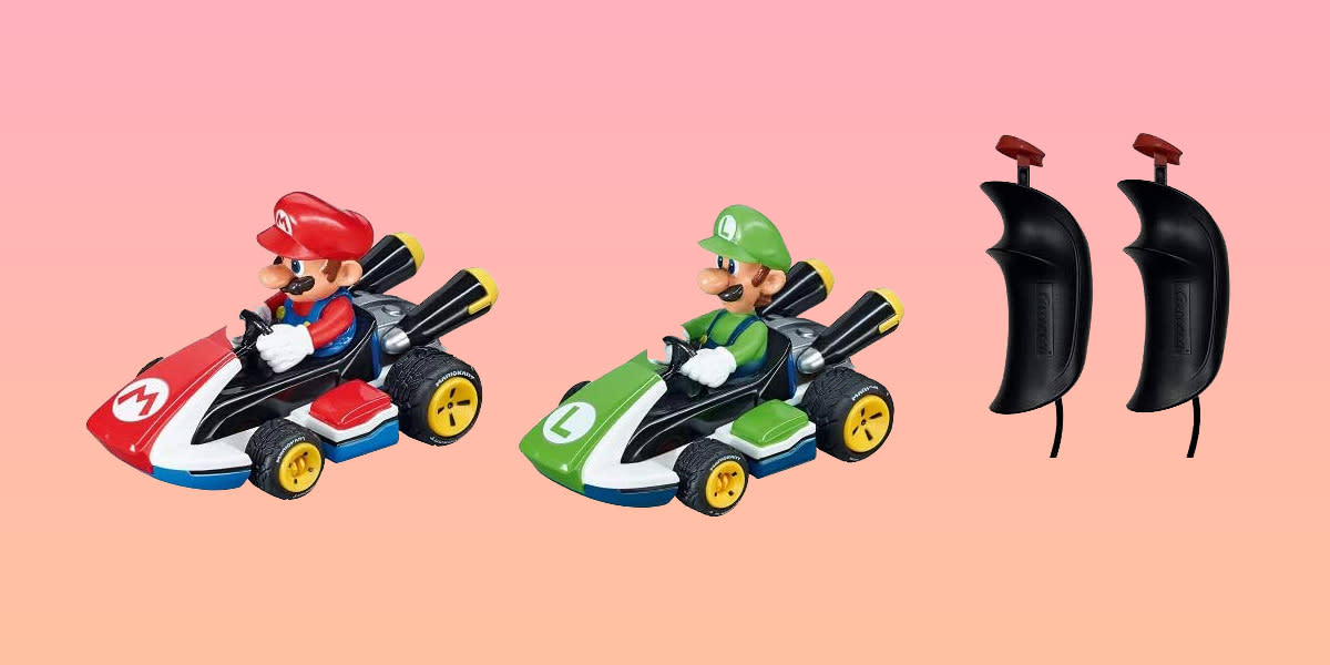 Race as Mario or his brother Luigi in this charming slot car set. (Photo: Carrera)