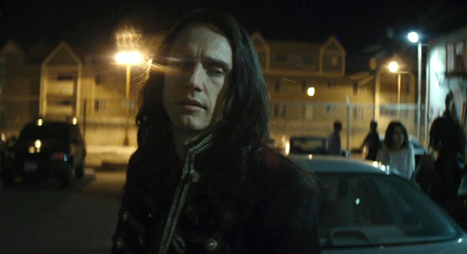 James Franco plays Tommy Wiseau, whose real name and age has never been officially revealed (Warner Bros.)