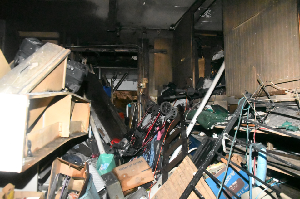 The fire department believes a 70-year-old man was living in these hoarding conditions on the city's south side.