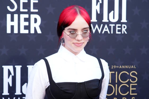 Billie Eilish attends Crtics Choice Awards in Santa Monica. - Credit: FilmMagic