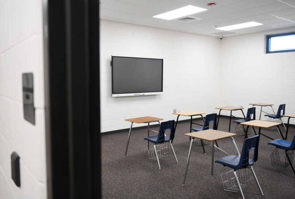 The Lubbock County Juvenile Justice Center opens an education complex, Tuesday, Dec. 5, 2023. The center will include 10 classrooms and five counseling rooms.
