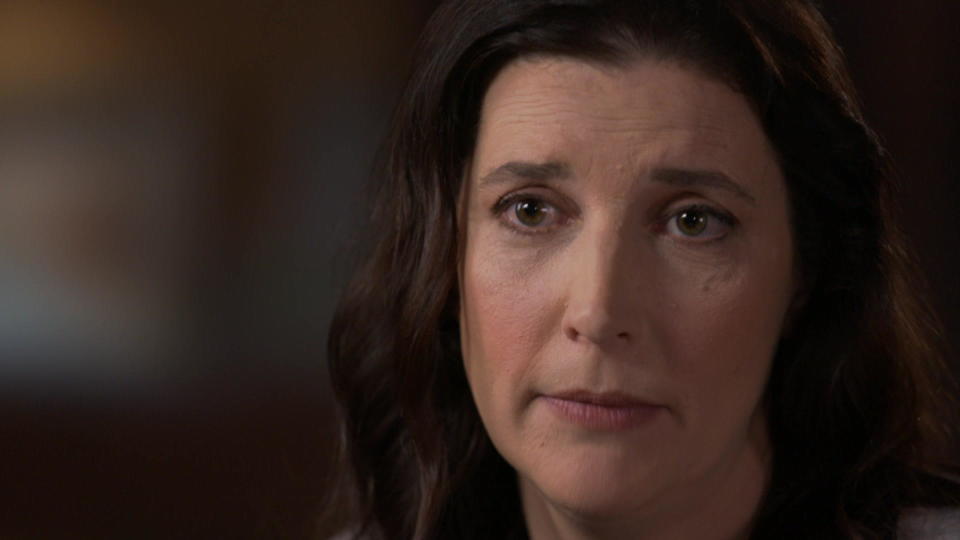 Alisa Mathewson says after she asked for a divorce, Trevor's possessive behavior worsened. / Credit: CBS News