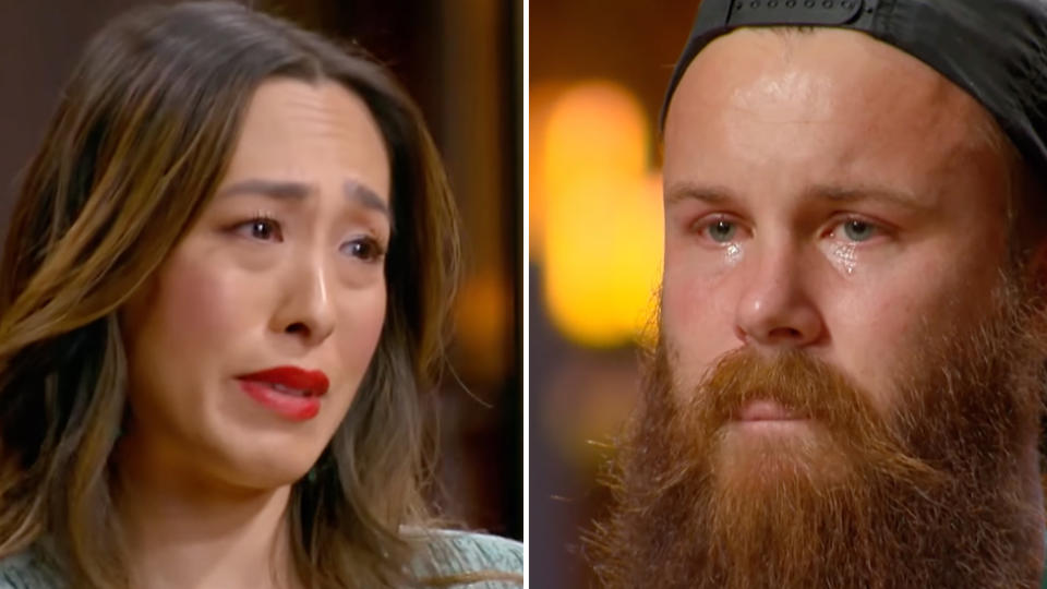 MasterChef judge Melissa Leong was in tears after learning that contestant Brent Draper was quitting the show