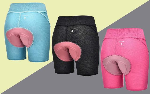 Womens Pink Gel 3D Padded Bike Shorts Pants Bicycle Cycling Underwear  Shorts USA