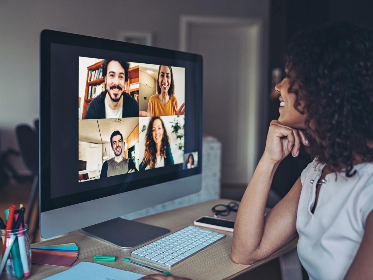 Video conferencing on desktop computer