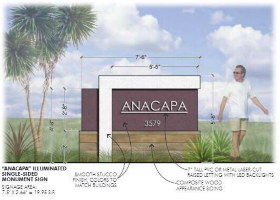 The third phase of the Avila Ranch project will sit on around four acres, and will contain two smaller developments: the “Anacapa” development consisting of 85 market-rate units in two three-story buildings on the east side of Earthwood Lane and the “Sendero” development consisting of 60 units in one building on the west side.