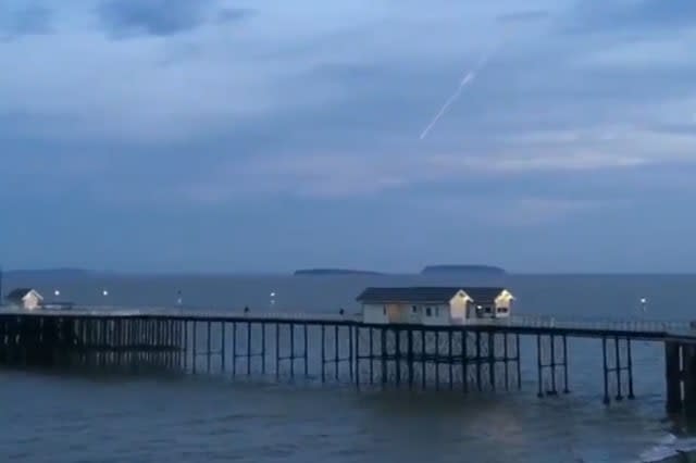 Meteor spotted in the sky in South Wales