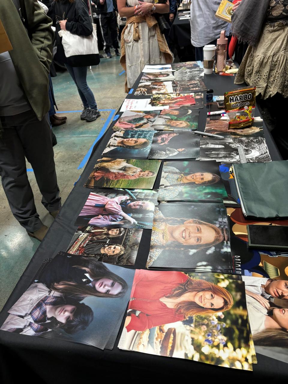 Fans waited in line for photos with Melissa Gilbert and to buy photos to be autographed. "Little House on the Prairie" celebrated the TV show's 50th anniversary at a festival in Simi Valley, Calif., on March 23.