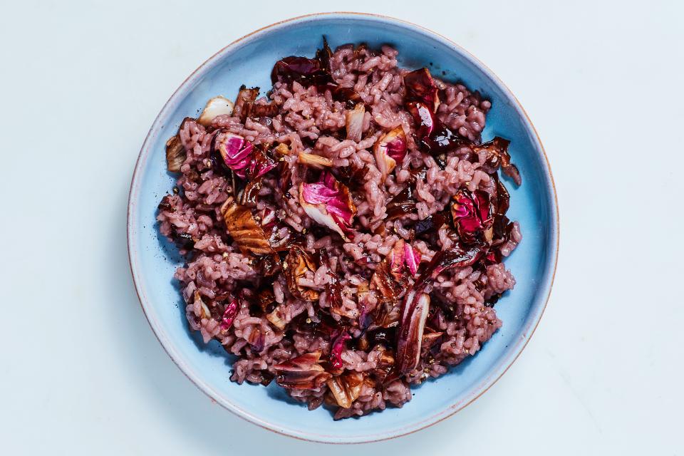 Risotto with Amarone and Caramelized Radicchio