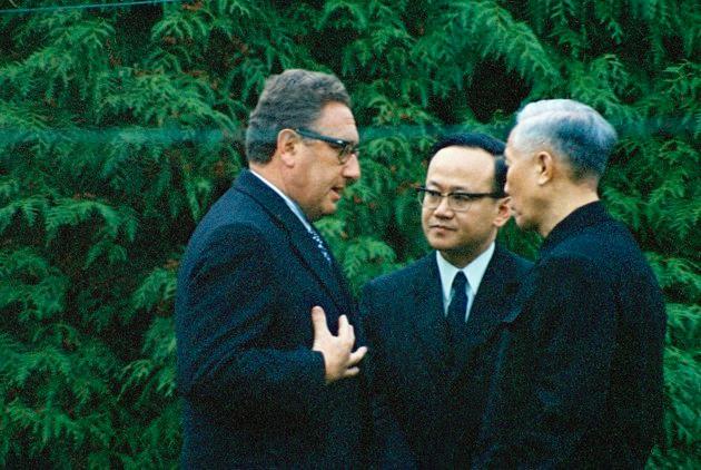 Henry Kissinger and Le Duc Tho, North Vietnam's chief negotiator (Michel Lipchitz / AP)