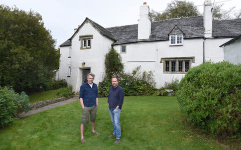 Andrew Johnson and Bob Fear at Leigh Manor Farm at Week St Mary, Cornwall - Credit:  Jay Williams