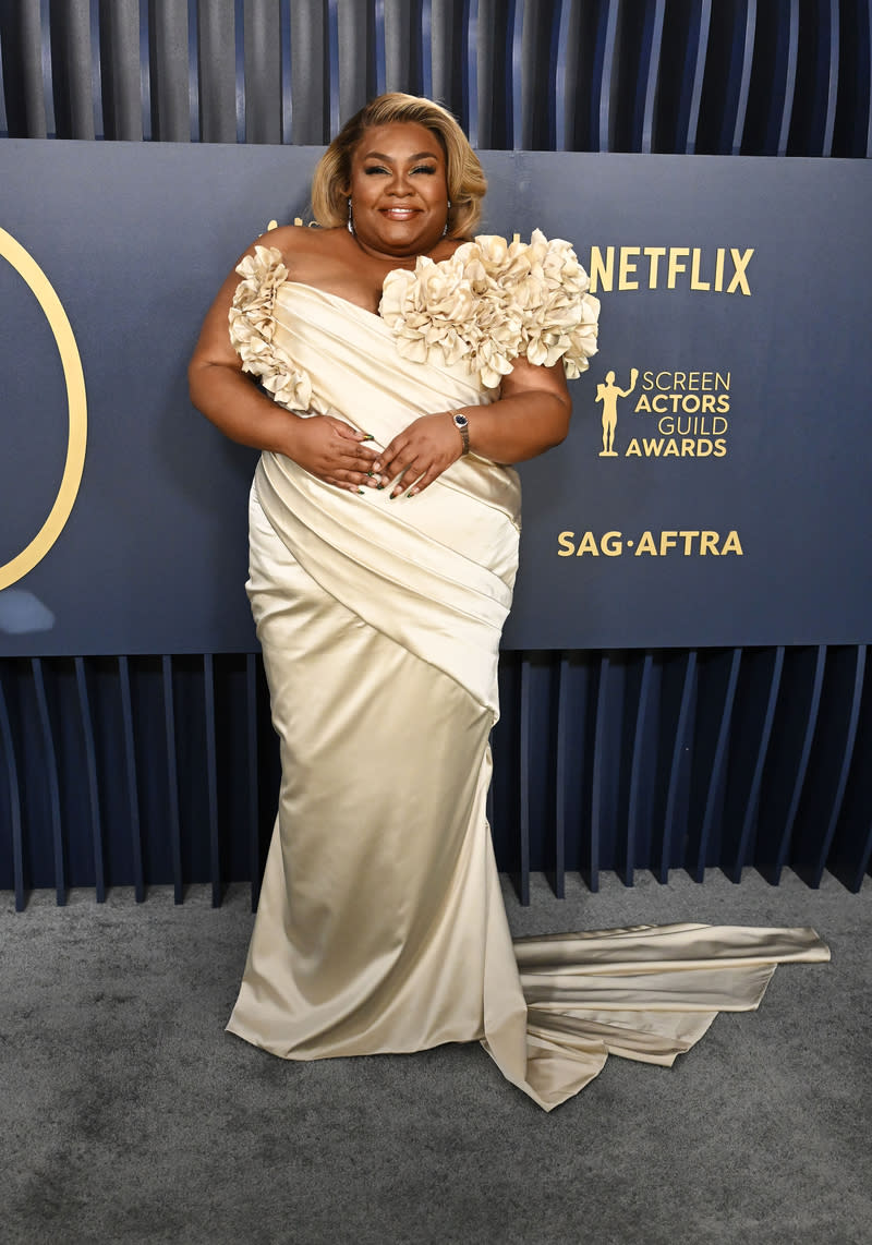 Da'Vine Joy Randolph at the 30th Annual Screen Actors Guild Awards held at the Shrine Auditorium and Expo Hall on February 24, 2024 in Los Angeles, California.