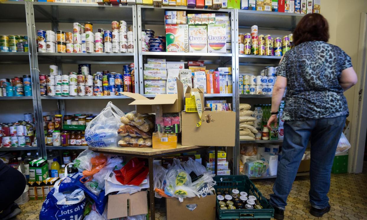 <span>Labour has promised to end the ‘moral scar’ of food banks.</span><span>Photograph: Mark Harvey/Alamy</span>