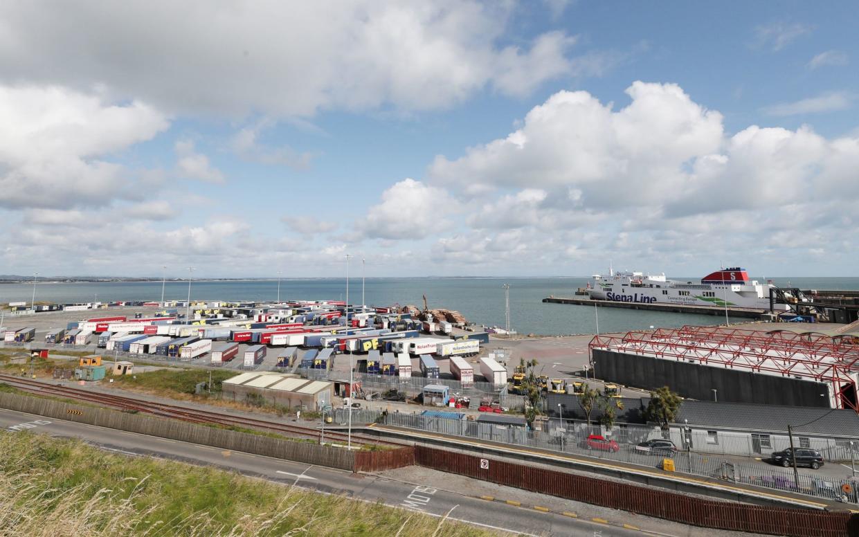 Sixteen people have been discovered in a sealed trailer on a ferry sailing from Cherbourg in France to Rosslare in the Republic of Ireland - PA