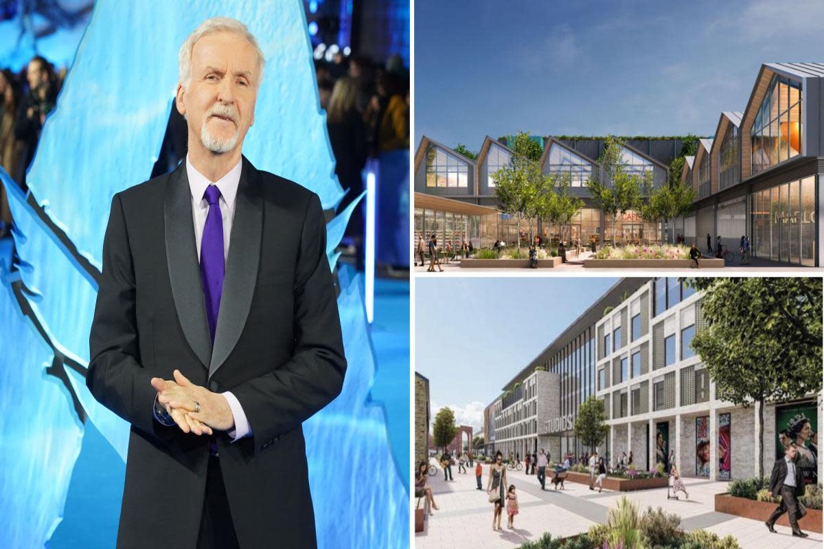 James Cameron (left) has backed plans for the Marlow Film Studios to take place <i>(Image: PA)</i>