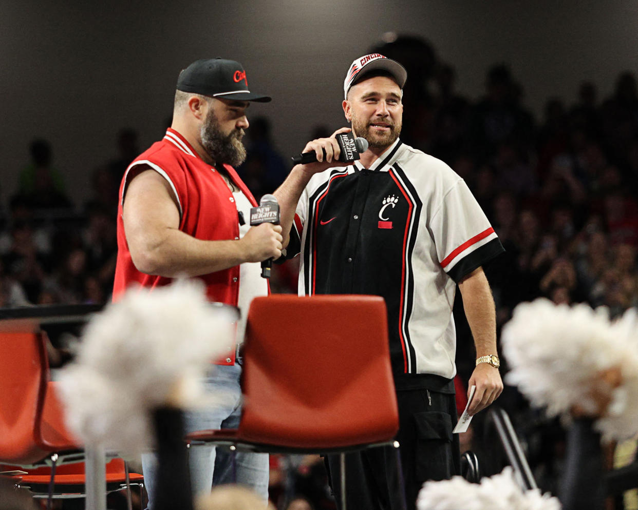 Jason Kelce Defends Brother Travis for Chugging Beer During ‘New Heights’ Graduation Ceremony